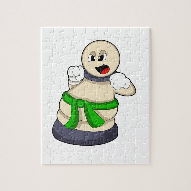 Quebra-cabeça Pedra do xadrez em xadrez (Vertical)