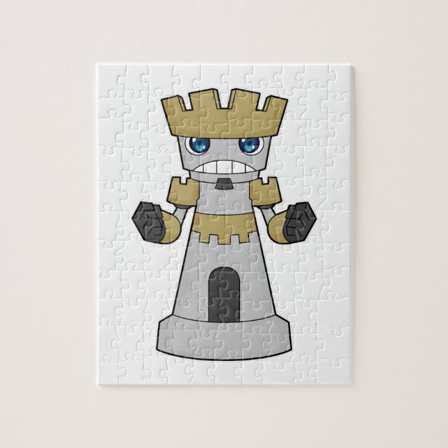 Quebra-cabeça Pedra do Xadrez Rook Chess (Vertical)