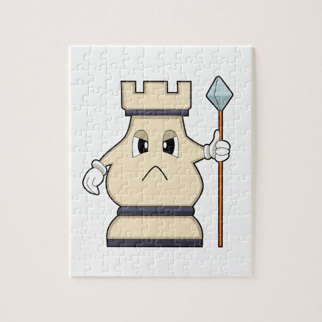 Quebra-cabeça Pedra do xadrez Rook em Chess.PNG (Vertical)