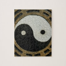 Pedras do zen com Yin e Yang