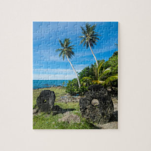 Quebra-cabeça Pedras Rai na Ilha Yap