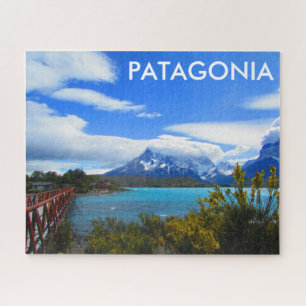 Quebra-cabeça pehoe do lago de Patagonia