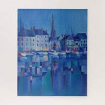 Peinture de Honfleur, França -