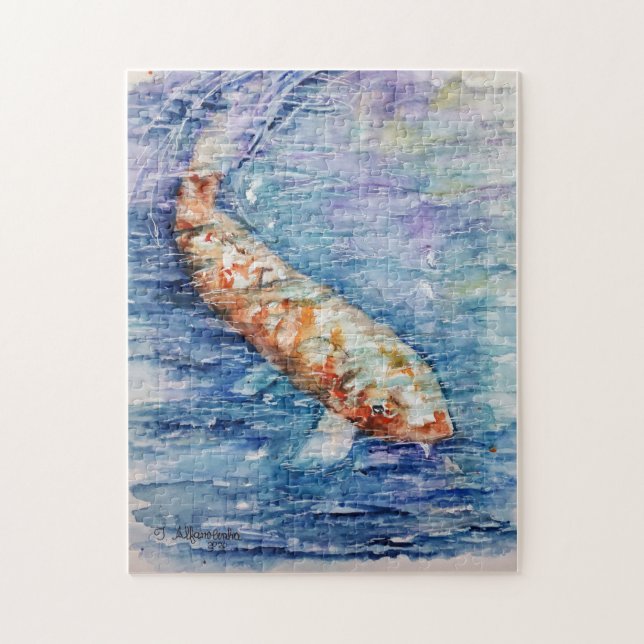 Quebra-cabeça Peixe de transporte (Vertical)