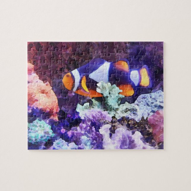 Quebra-cabeça Peixe-Palhaço e Coral (Horizontal)