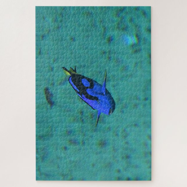 Quebra-cabeça Peixe tropical. (Vertical)