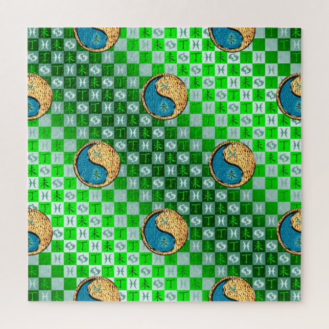 Quebra-cabeça Peixes & Cabra de Fogo (Vertical)