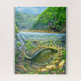 Quebra-cabeça Peixes do rio Montanha