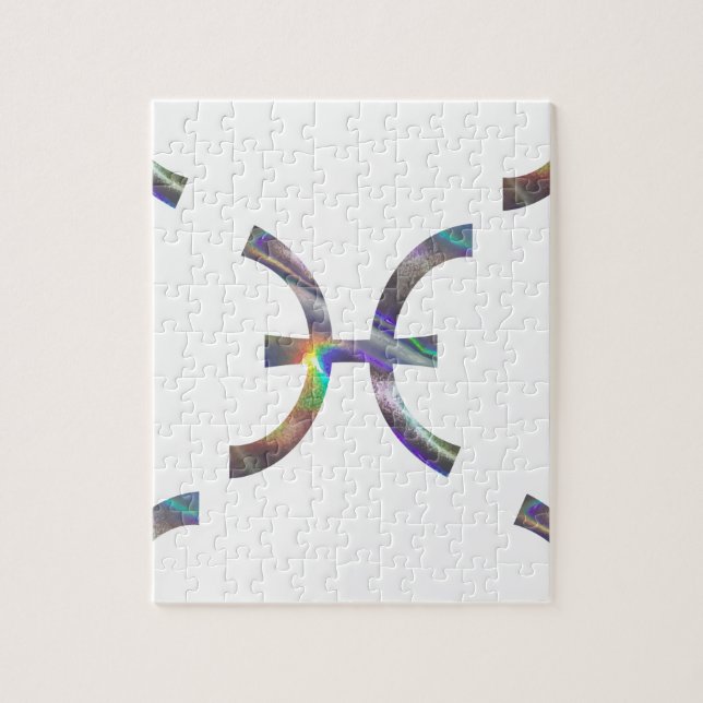 Quebra-cabeça peixes hologramas (Vertical)