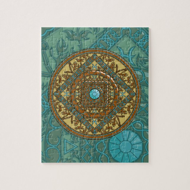 Quebra-cabeça Peixes Mandala (Vertical)