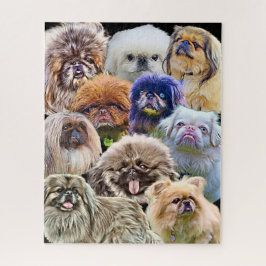 Quebra-cabeça Pekingese - uma peça de arte!