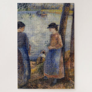 Quebra-cabeça Pela Água (1881) de Camille Pissarro