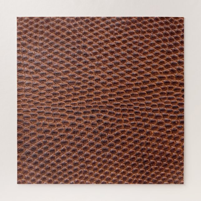 Quebra-cabeça Pele Crocodilo: Textura Castanha De Couro (Vertical)