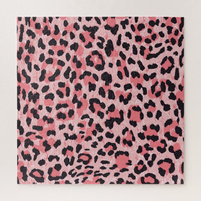 Quebra-cabeça Pele-leopardo: textura perfeita da safra (Vertical)