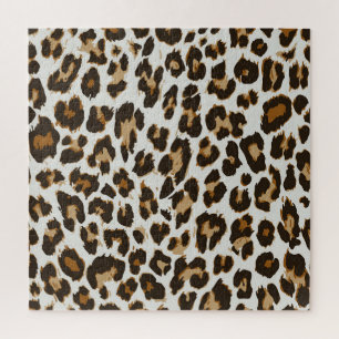 Quebra-cabeça Pele-Leopardo: Textura sem Semente Vintage