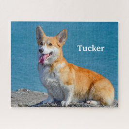 Quebra-cabeça Pembroke Vermelho e Branco Welsh Corgi Puppy Dog J