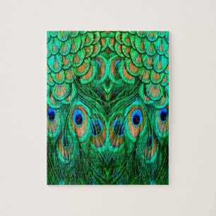 Quebra-cabeça Penas de Peacock Gloriosas
