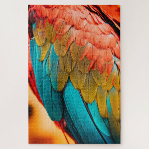 Quebra-cabeça Penas do Papagaio Macaw Fechadas