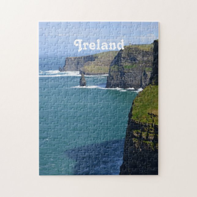 Quebra-cabeça Penhasco irlandês de Moher (Vertical)