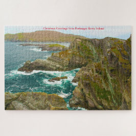 Quebra-cabeça Penhascos de Kerry Portmagee Kerry Irlanda. Quebra