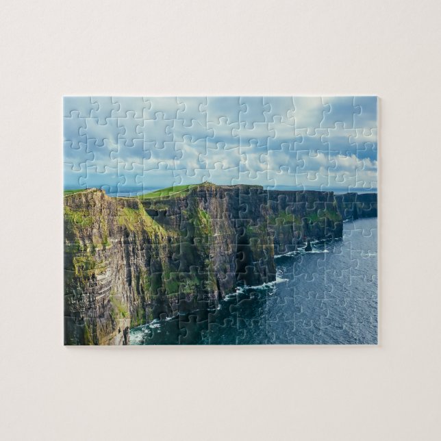 Quebra-cabeça Penhascos de Moher Irlanda. (Horizontal)