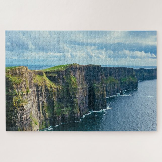 Quebra-cabeça Penhascos de Moher Irlanda. (Horizontal)