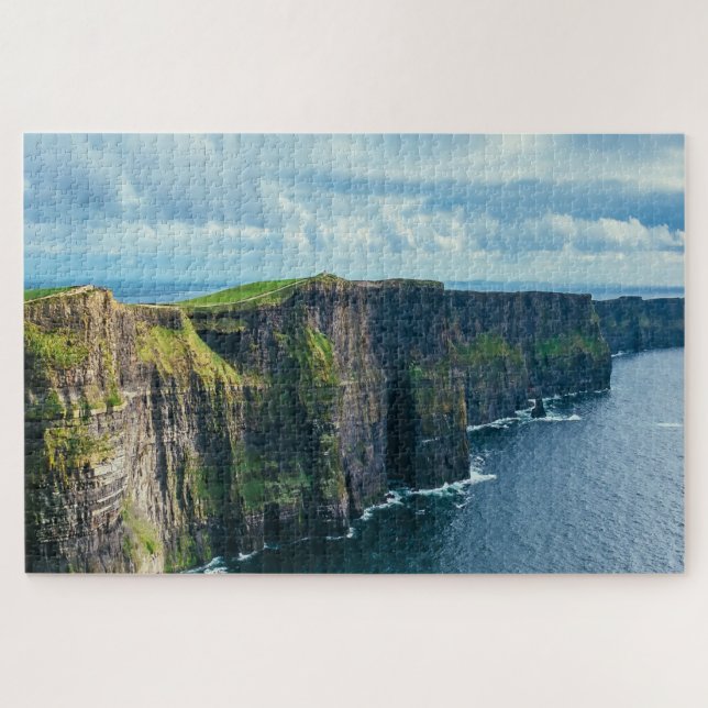 Quebra-cabeça Penhascos de Moher Irlanda. (Horizontal)