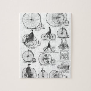 Quebra-cabeça Penny Farthing de Bicicleta de Alta Roda