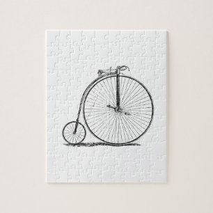 Quebra-cabeça Penny Farthing de Bicicleta de Alta Roda