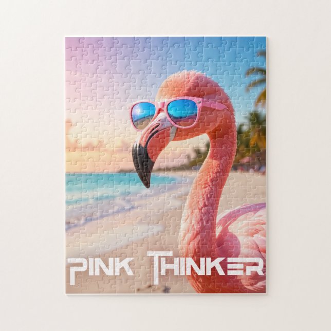 Quebra-cabeça PENSADOR ROSA Flamingo Rosa (Vertical)