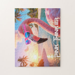 Quebra-cabeça PENSADOR ROSA - Flamingo ROSA