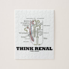 Quebra-cabeça Pense renal (a ilustração da anatomia de Nephron)