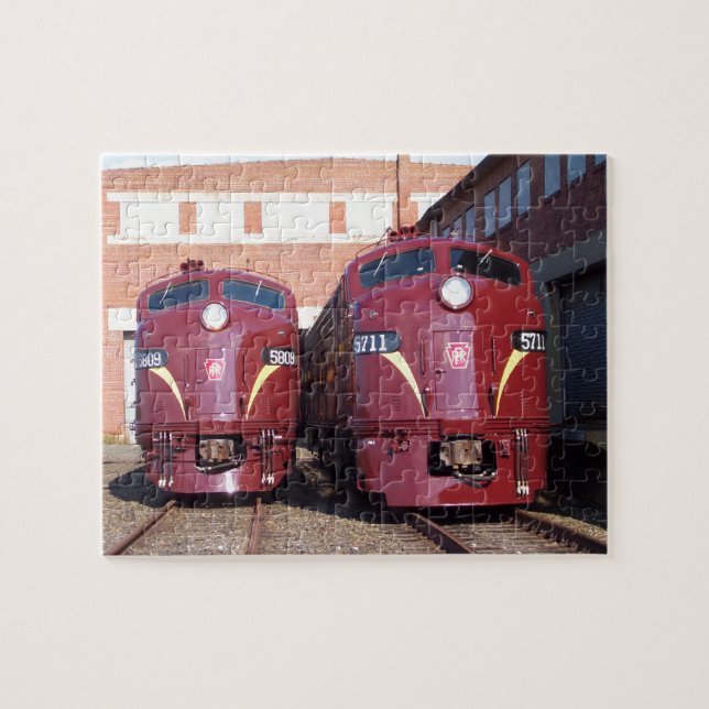 Quebra-cabeça Pensilvânia Railroad E-8a,s (JTFS) 5809 e 5711 (Horizontal)