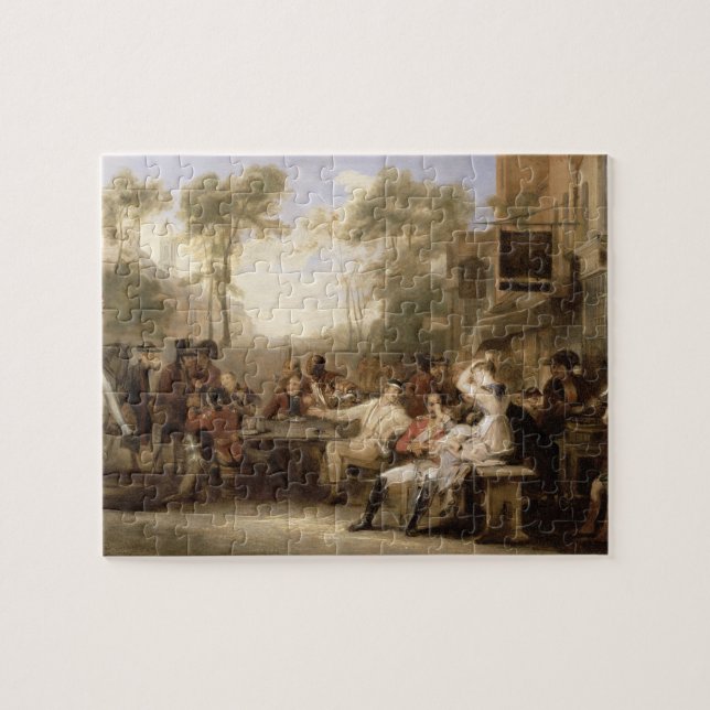 Quebra-cabeça Pensionista de Chelsea que recebem a gazeta (Horizontal)