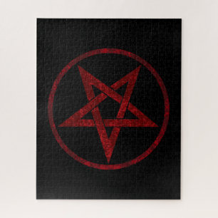 Quebra-cabeça Pentagrama do diabo vermelho