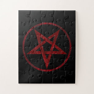 Quebra-cabeça Pentagrama do diabo vermelho