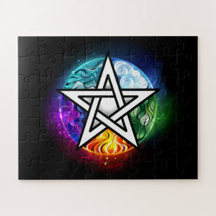 Quebra-cabeça Pentagrama do Wiccan