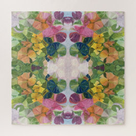 Quebra-cabeça Pentes de Flor Coloridas Padrões de Aquarela