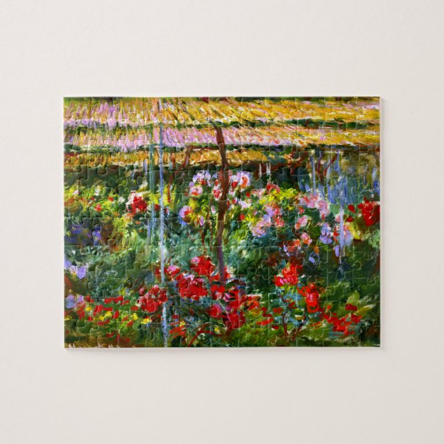 Quebra-cabeça Peony Garden Claude Monet Fine Art (Horizontal)