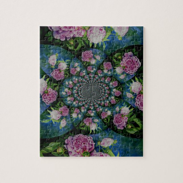 Quebra-cabeça Peony Mandala (Vertical)