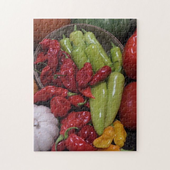 Quebra-cabeça Peppers, Comida de vegetais (Vertical)