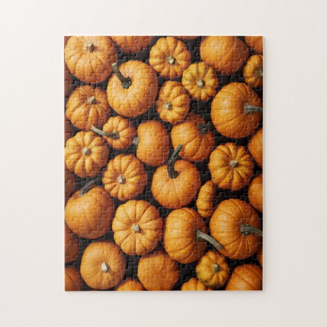 Quebra-cabeça Pequenas abóboras para o Dia das Bruxas (Vertical)