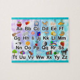 Quebra-cabeça Pequenas Crianças da Família de Ilustração do Alfa