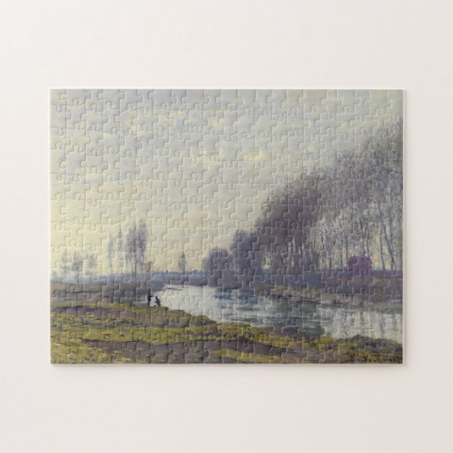 Quebra-cabeça Pequeno Braço de Sena no Argenteuil Monet Fine Art (Horizontal)