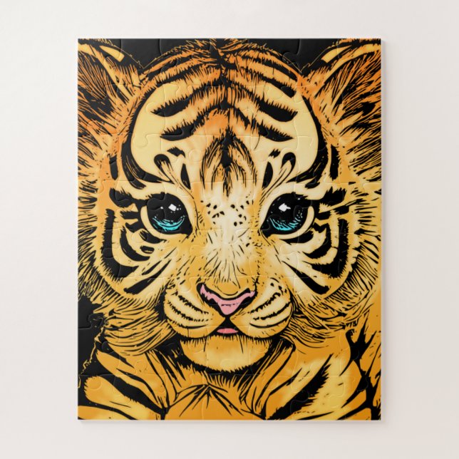 QUEBRA-CABEÇA PEQUENO TIGRE (Vertical)