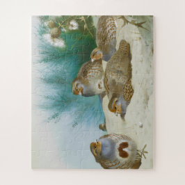 Quebra-cabeça Perdiz inglesa com gordo e palitos, Art