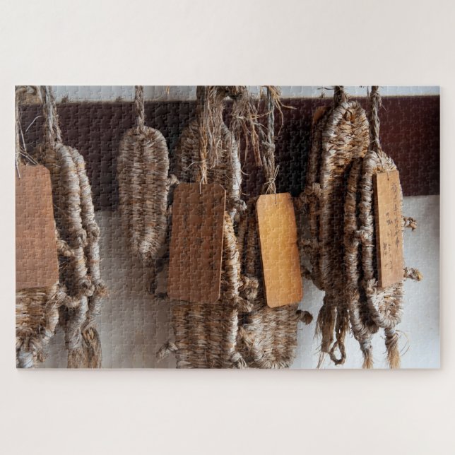 Quebra-cabeça Peregrinos Sandals Gioji Temple Arashiyama Kyoto (Horizontal)