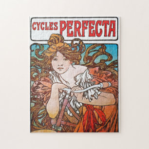 Quebra-cabeça Perfect Cycle Alphonse Mucha Art Nouveau