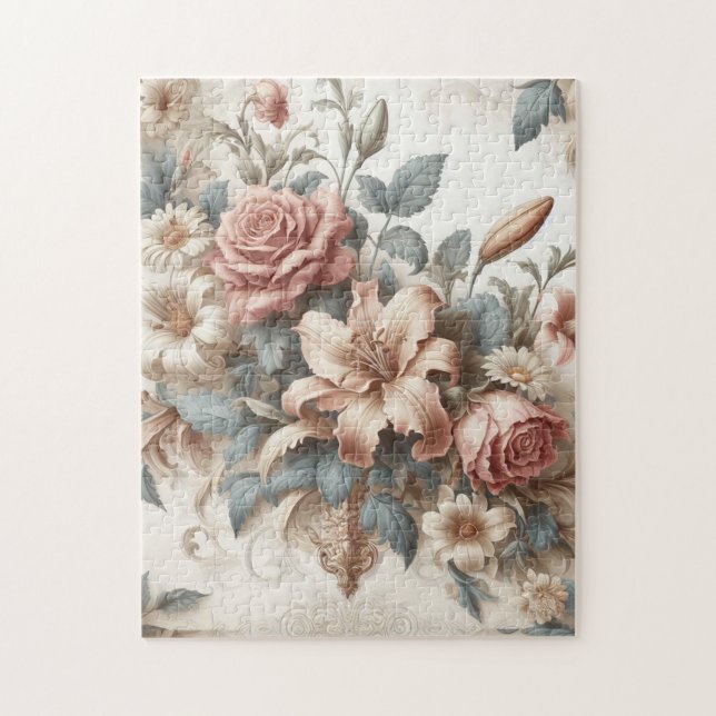 Quebra-cabeça Perfeição Floral Antiquada Clara (Vertical)