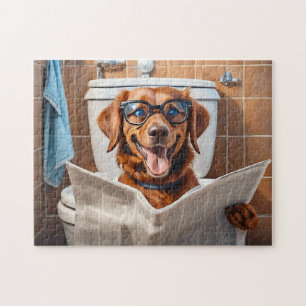 Quebra-cabeça Perfil de Cachorro Engraçado Fotografias Quebra-ca